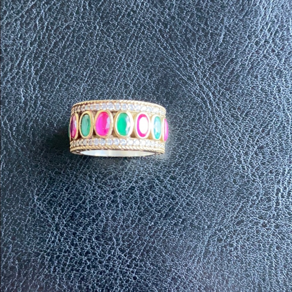 Fantastic Multi-Color Ruby & Emerald Gemstone Ste… - image 5